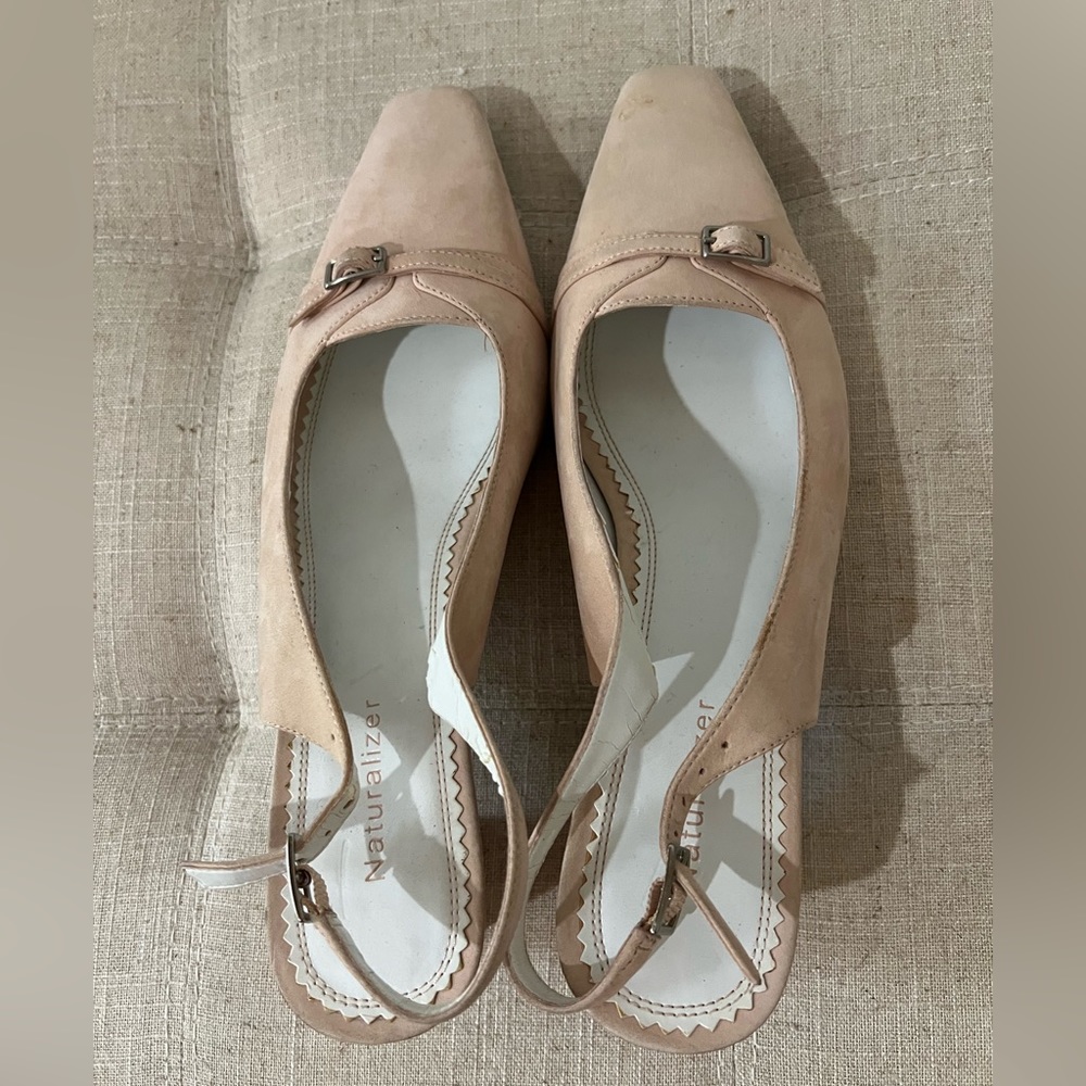 Women’s Dusty Pink Leather Slingback Pump